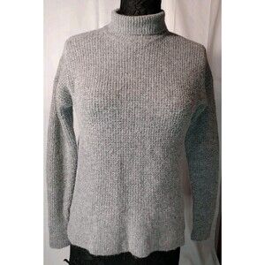 Madewell Women Grey  Waffle Knit Alpaca‎ Wool Blend Sweater Size XS